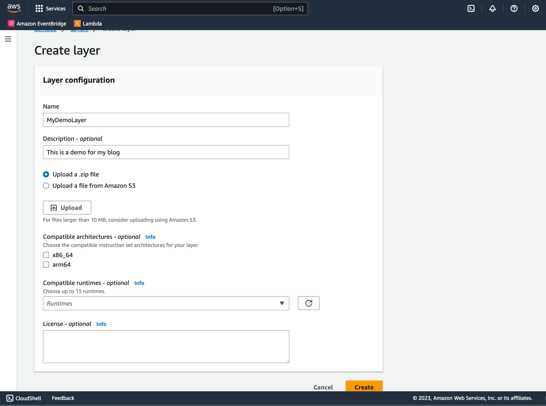 ☁️ AWS Lambda Layer for Python Dependencies