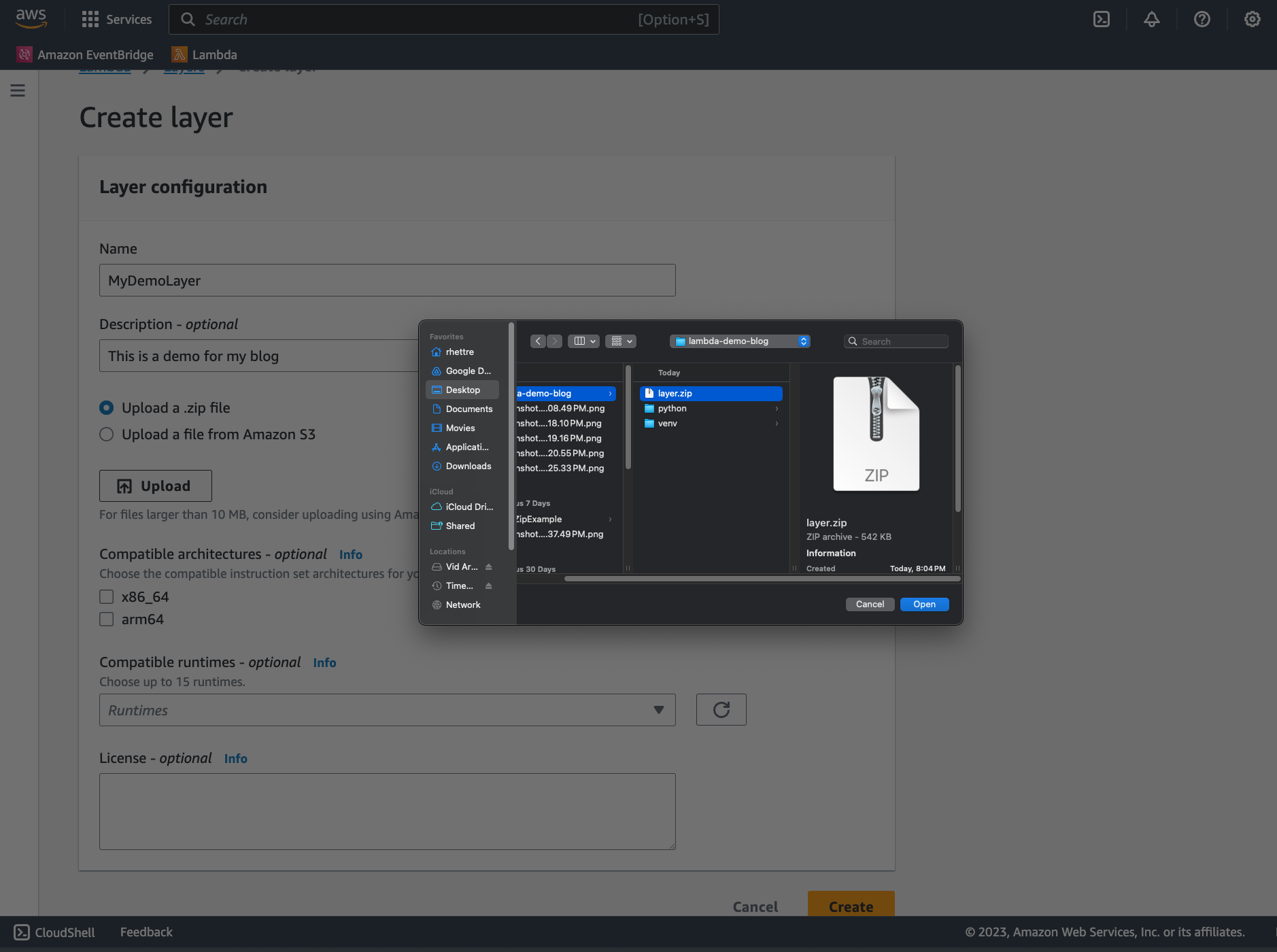 ☁️ AWS Lambda Layer for Python Dependencies